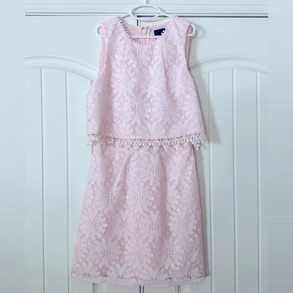 open lace back dress Rent Topshop V Neck Lace Insert Midi Dress In Pink And Orange